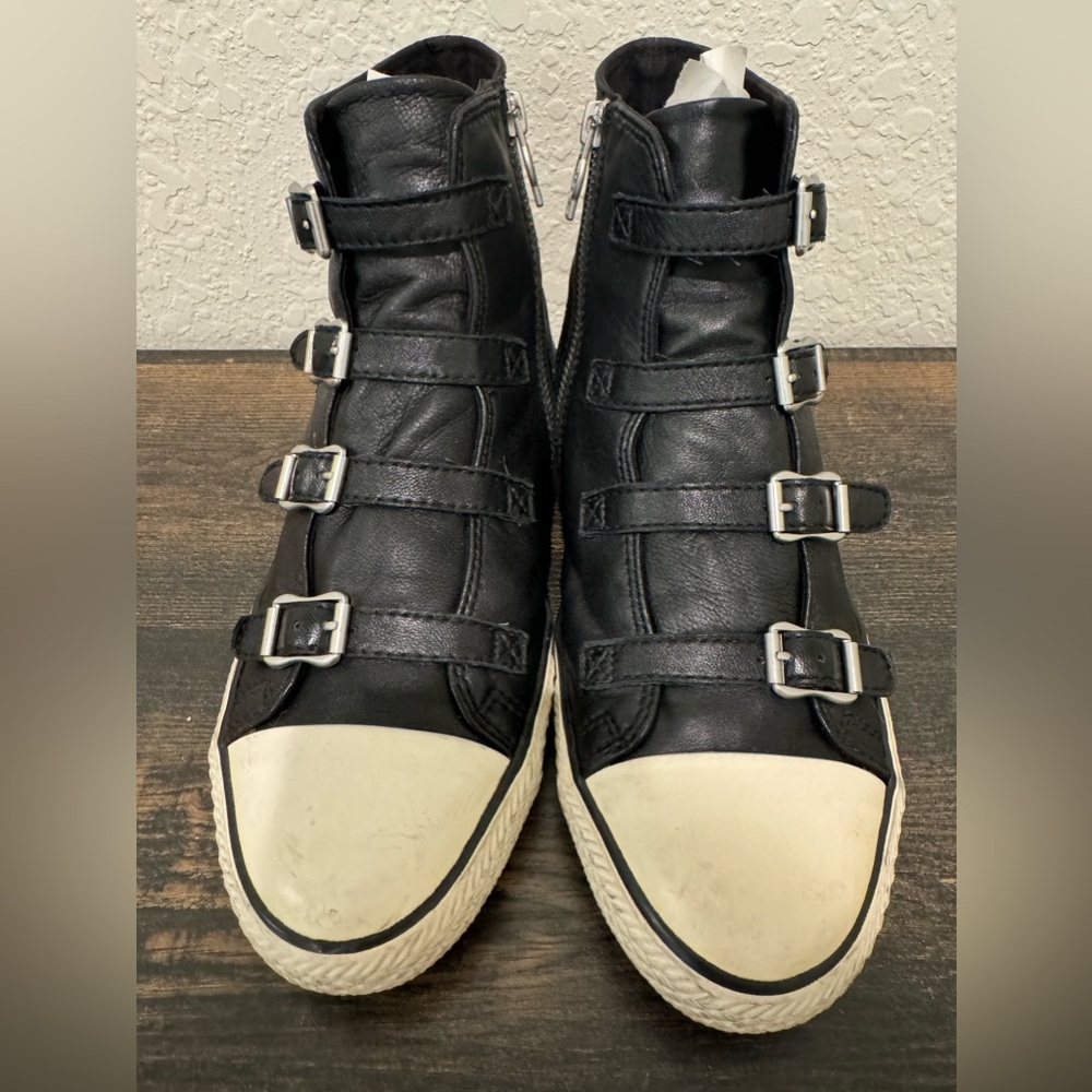 ASH LEATHER HIGHTOPS BLACK SIZE 39